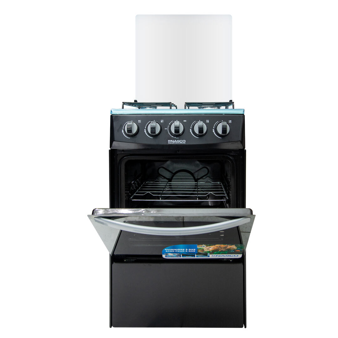 Nasco 50 x 50 cm 4-Burner Gas Cooker with Oven, Black – Model NASGC-50X50B-CTZ – view 4