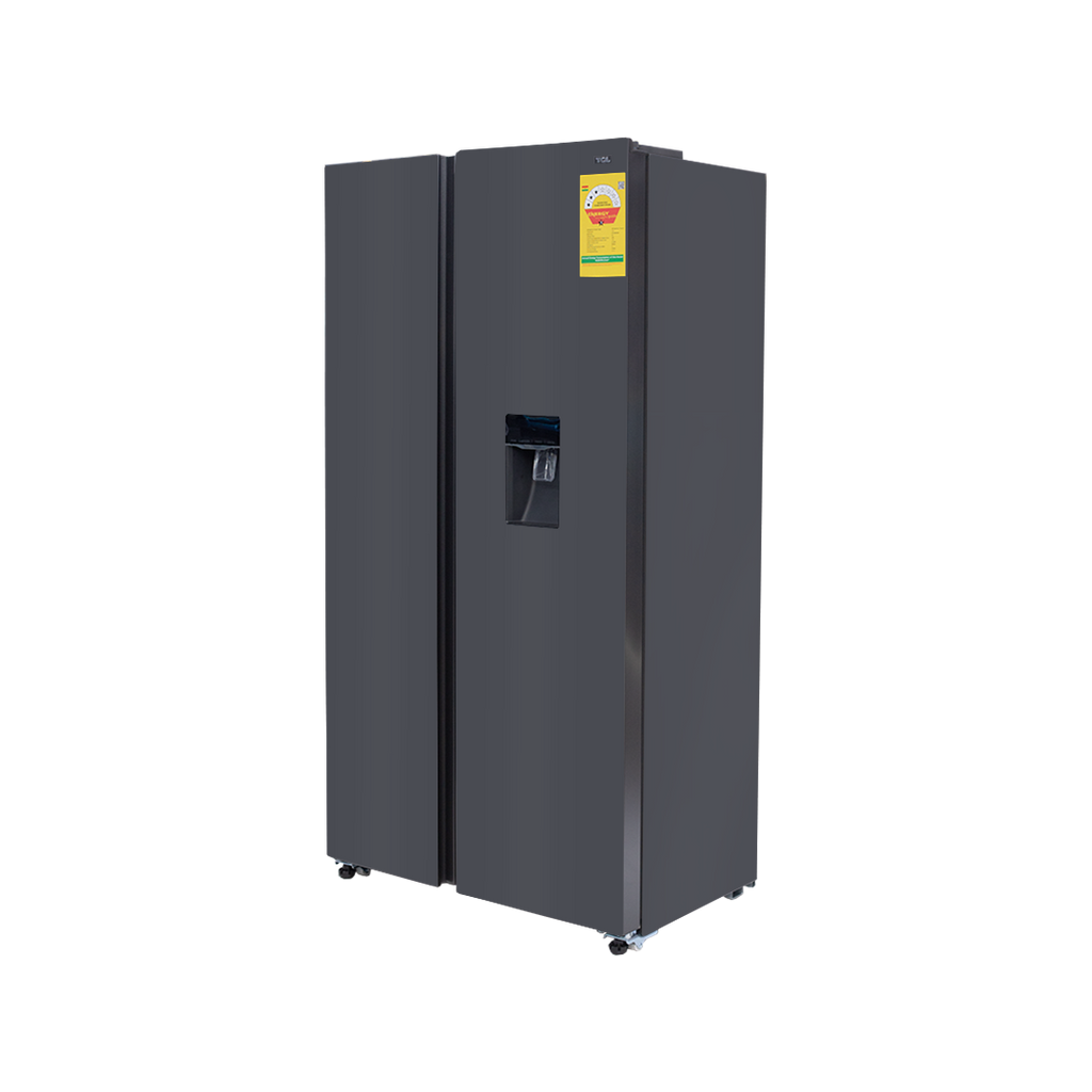 TCL 433 L Side by Side Refrigerator with Water Dispenser – Model P575SBGWD – view 4