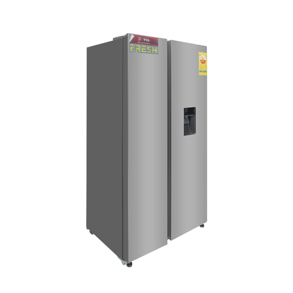 TCL 529 L Side by Side Refrigerator with Water Dispenser – Model P692SBNWD – view 3