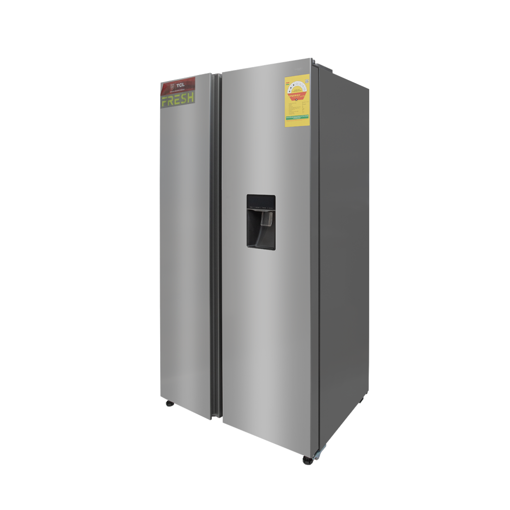 TCL 529 L Side by Side Refrigerator with Water Dispenser – Model P692SBNWD – view 5