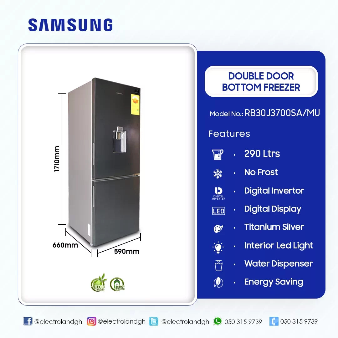 Samsung No Frost Bottom Mount Refrigerator – Model RB30J3700SA/MU