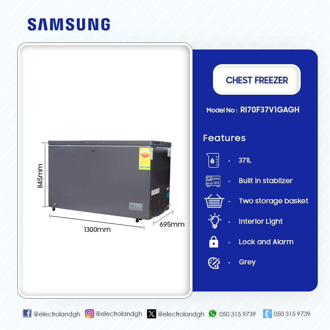 Samsung 371 L Chest Freezer – Model RI70F37V1GAGH – view 2