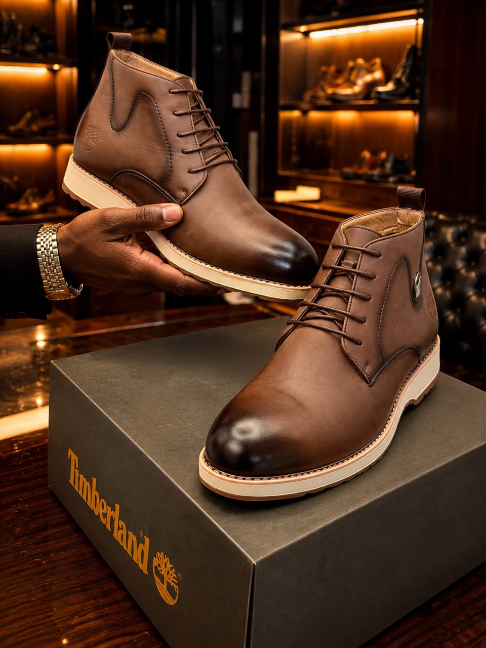 Men's Premium Leather-Look Ankle Boots – Lace-Up Casual & Smart Boots