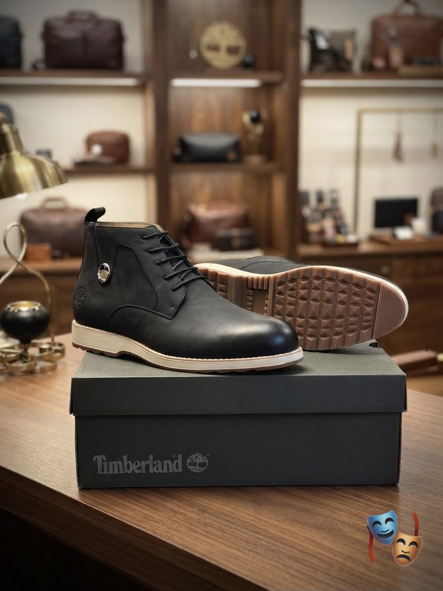 Men's Premium Leather-Look Ankle Boots – Lace-Up Casual & Smart Boots
