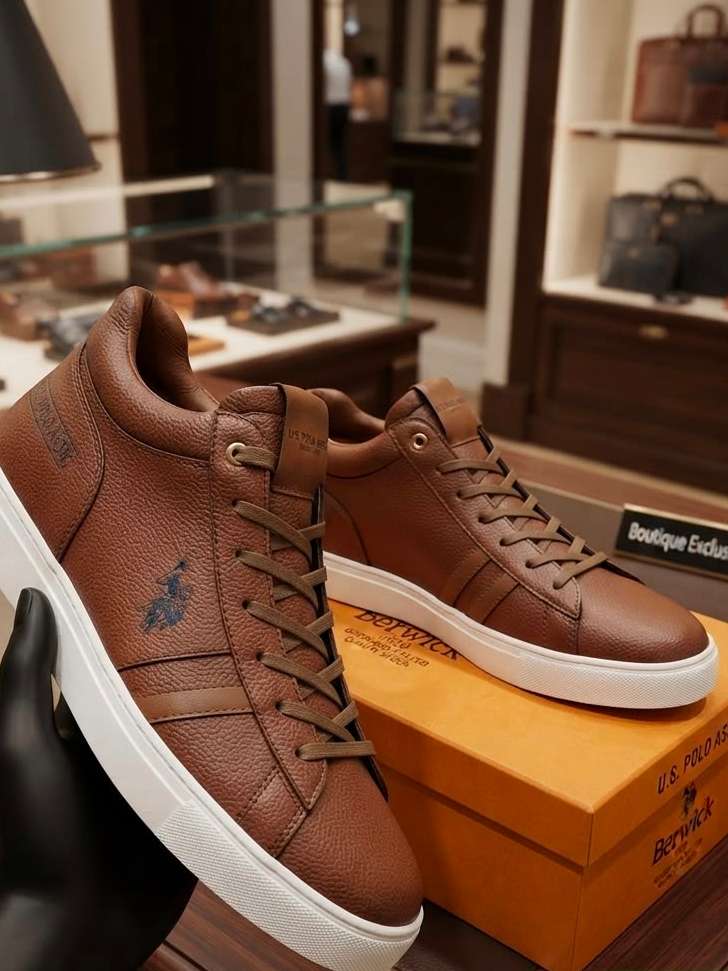 U.S. Polo Assn. Men's Premium Casual Boots – Comfortable Lace-Up Ankle Boots