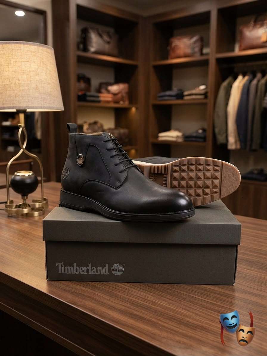 Men's Premium Leather-Look Ankle Boots – Lace-Up Casual & Smart Boots