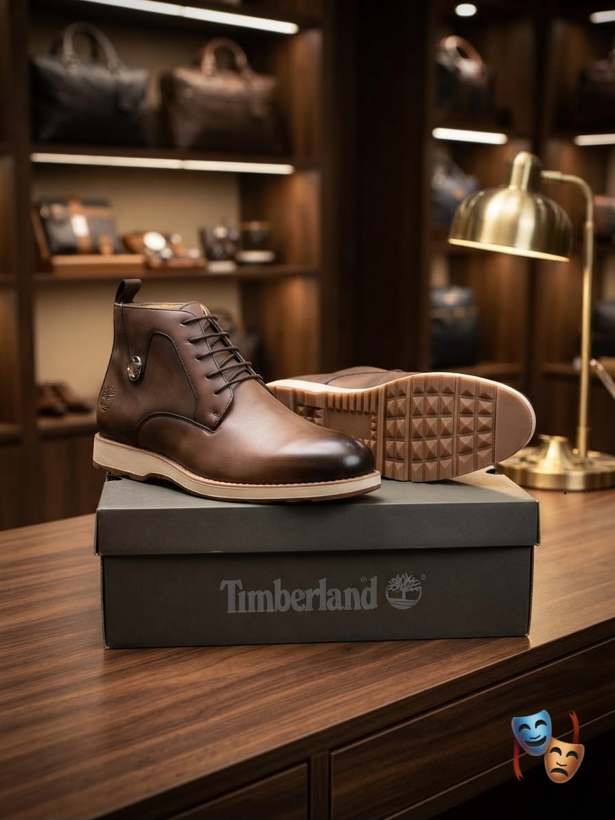 Men's Premium Leather-Look Ankle Boots – Lace-Up Casual & Smart Boots