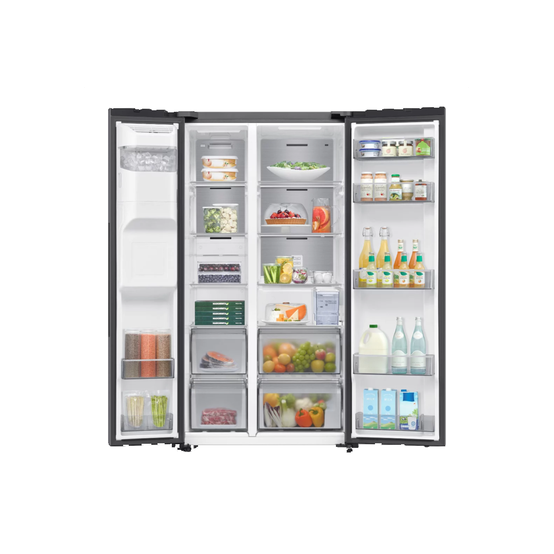 Samsung 635 L Side by Side Refrigerator with Water & Ice Dispenser – Model RS70F65K4TGH – view 3