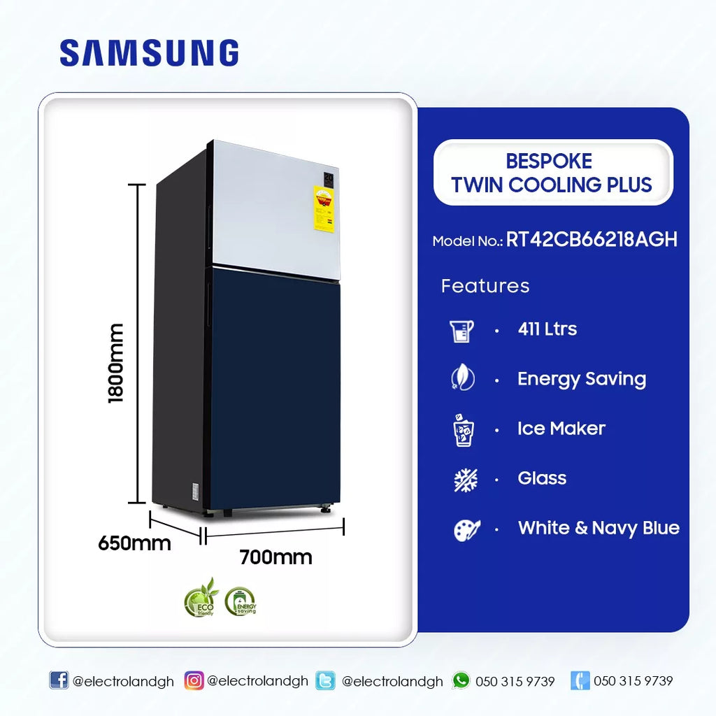 Samsung 411 L Twin Cooling Plus Top Mount Refrigerator – Model RT42CG6621S9GH – view 2
