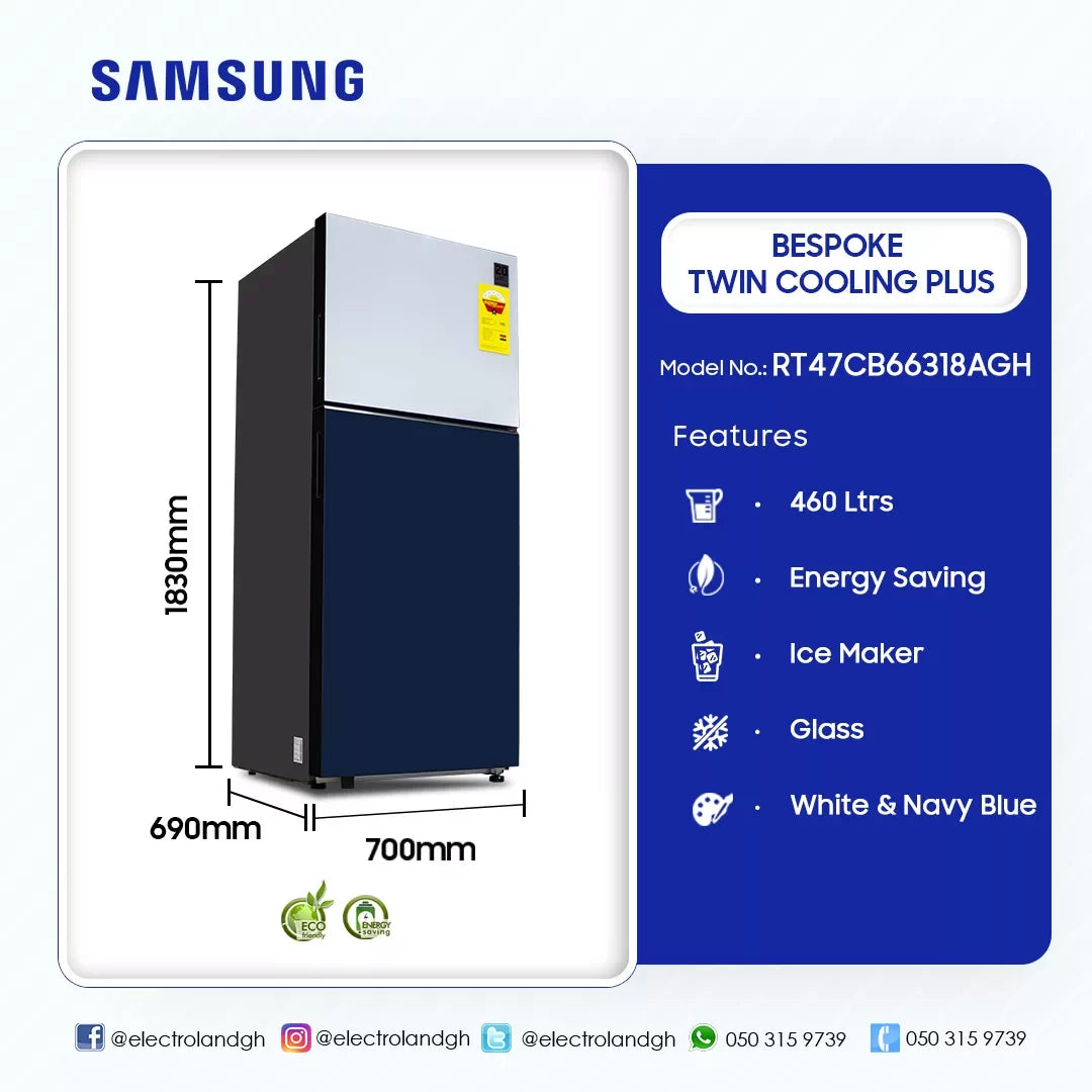 Samsung 460 L Bespoke Top Mount Freezer Refrigerator – Model RT47CB66318AGH