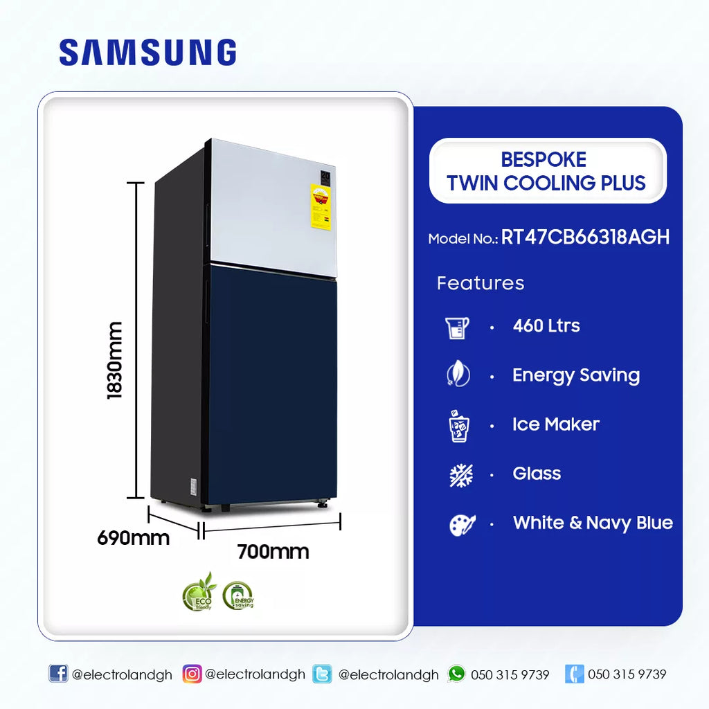 Samsung 460 L Bespoke Top Mount Freezer Refrigerator – Model RT47CB66318AGH – view 2
