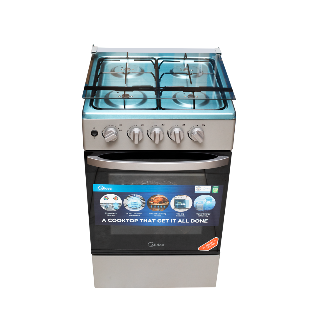Midea 50 x 50 cm 4-Burner Gas Cooker with Grill – Model SP5055T082-SGH