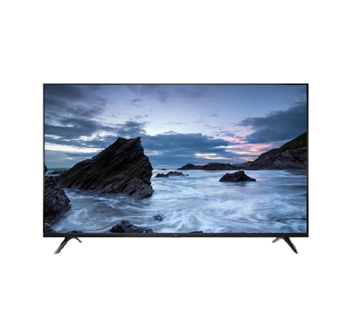 TCL 32-inch LED HD Digital Satellite Television, model 32D3400, front view on stand