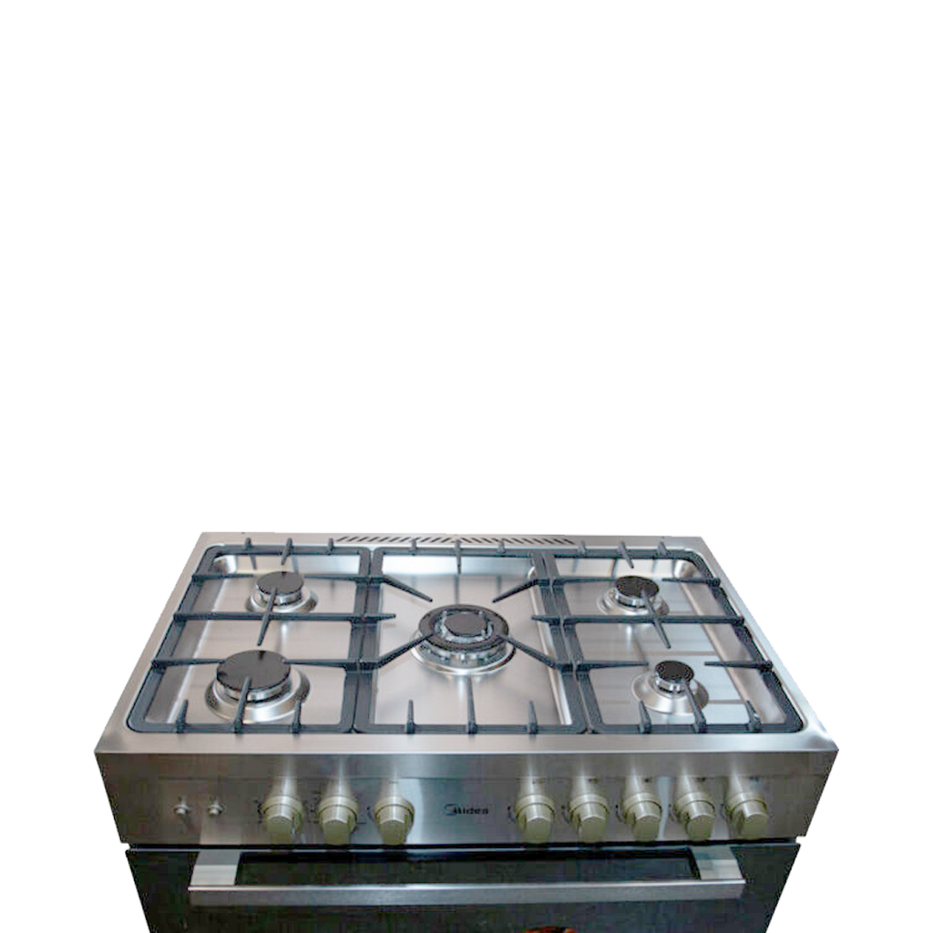 Midea 90 x 60 cm 5-Burner Gas Cooker with Grill – Model VESTA-P48C – view 2