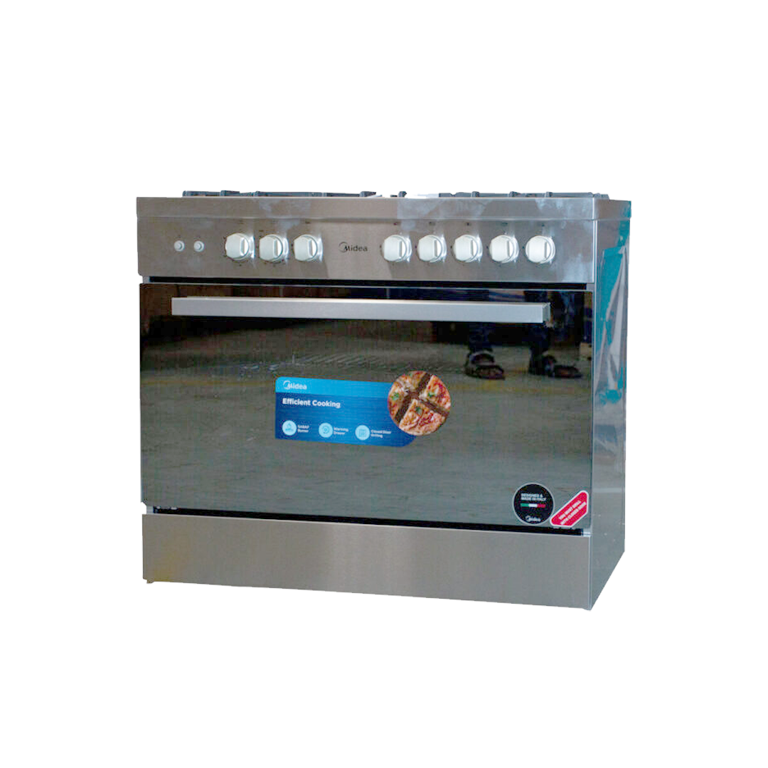 Midea 90 x 60 cm 5-Burner Gas Cooker with Grill – Model VESTA-P48C – view 4