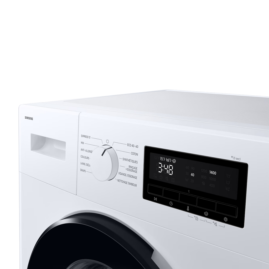 Samsung 9 kg Hygiene Steam Front Load Washing Machine – Model WW90FG3M05AWNQ – view 2