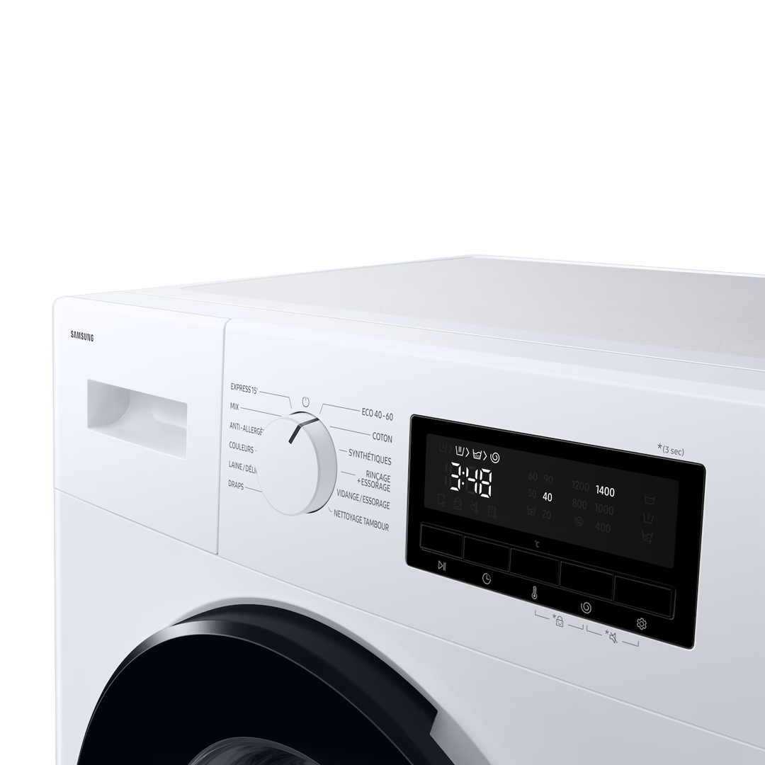 Samsung 9 kg Hygiene Steam Front Load Washing Machine – Model WW90FG3M05AWNQ – view 2