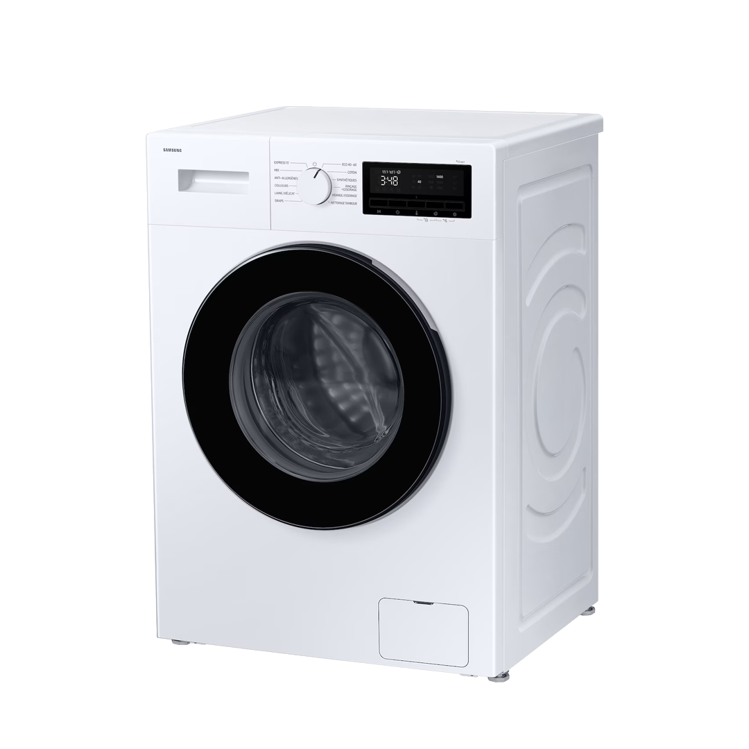 Samsung 9 kg Hygiene Steam Front Load Washing Machine – Model WW90FG3M05AWNQ – view 3