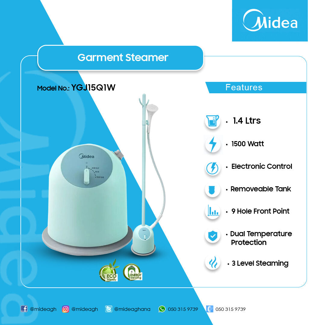 Midea 1500 W Garment Steamer – Model YGJ15Q1W – view 3
