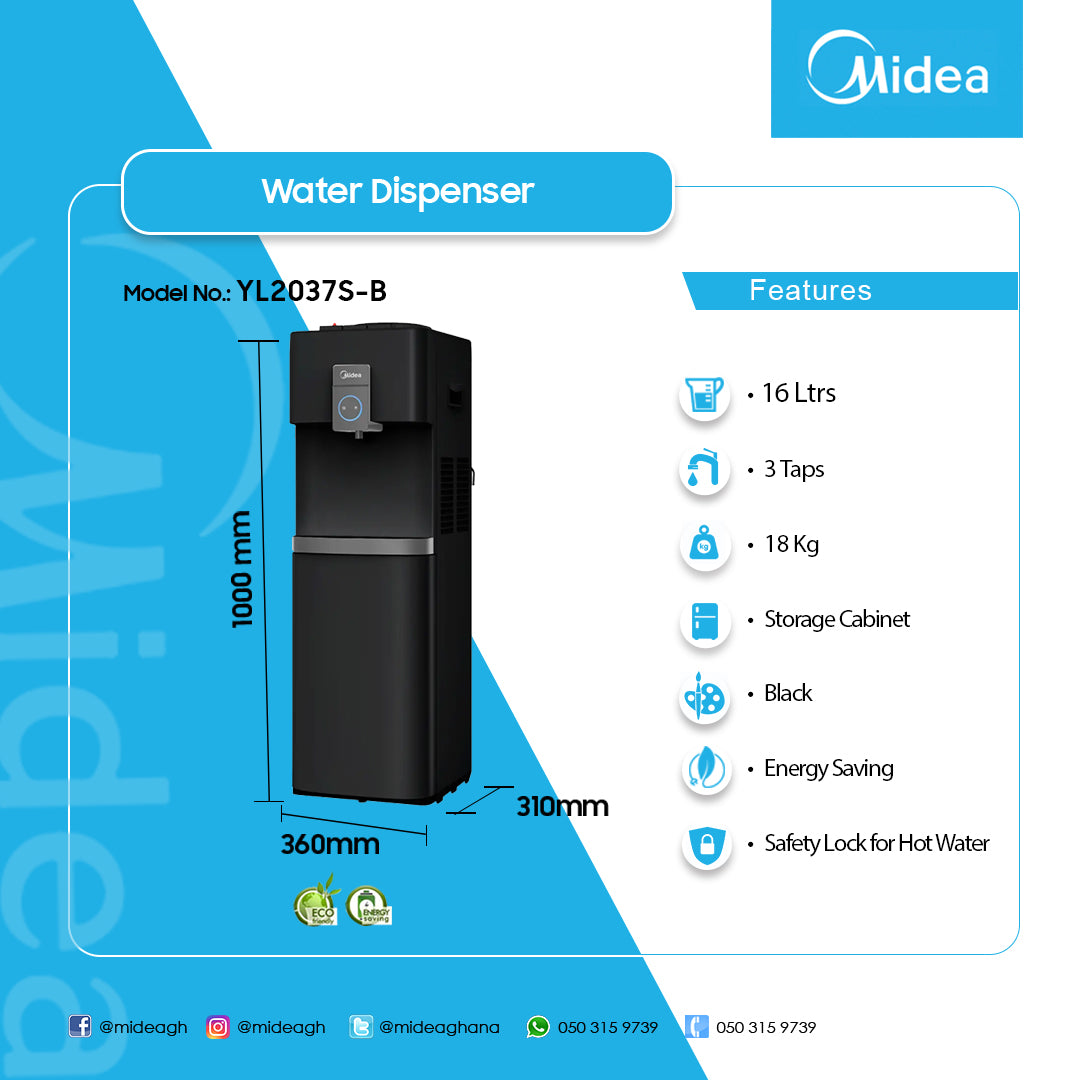 Midea Water Dispenser – Model YL2037S-B